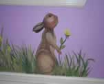 Garden Rabbit Mural Art